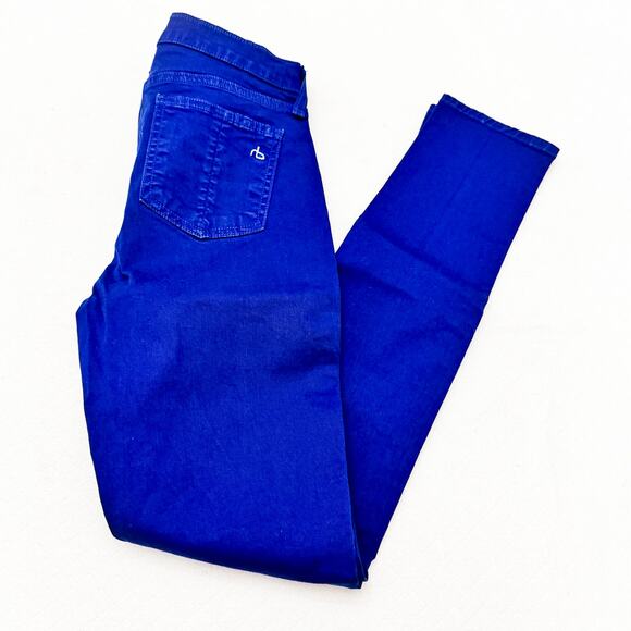 Rag & Bone Intermix Jegging Blue Denim Jeans Lapis Tuxedo Size 27 - Picture 8 of 8